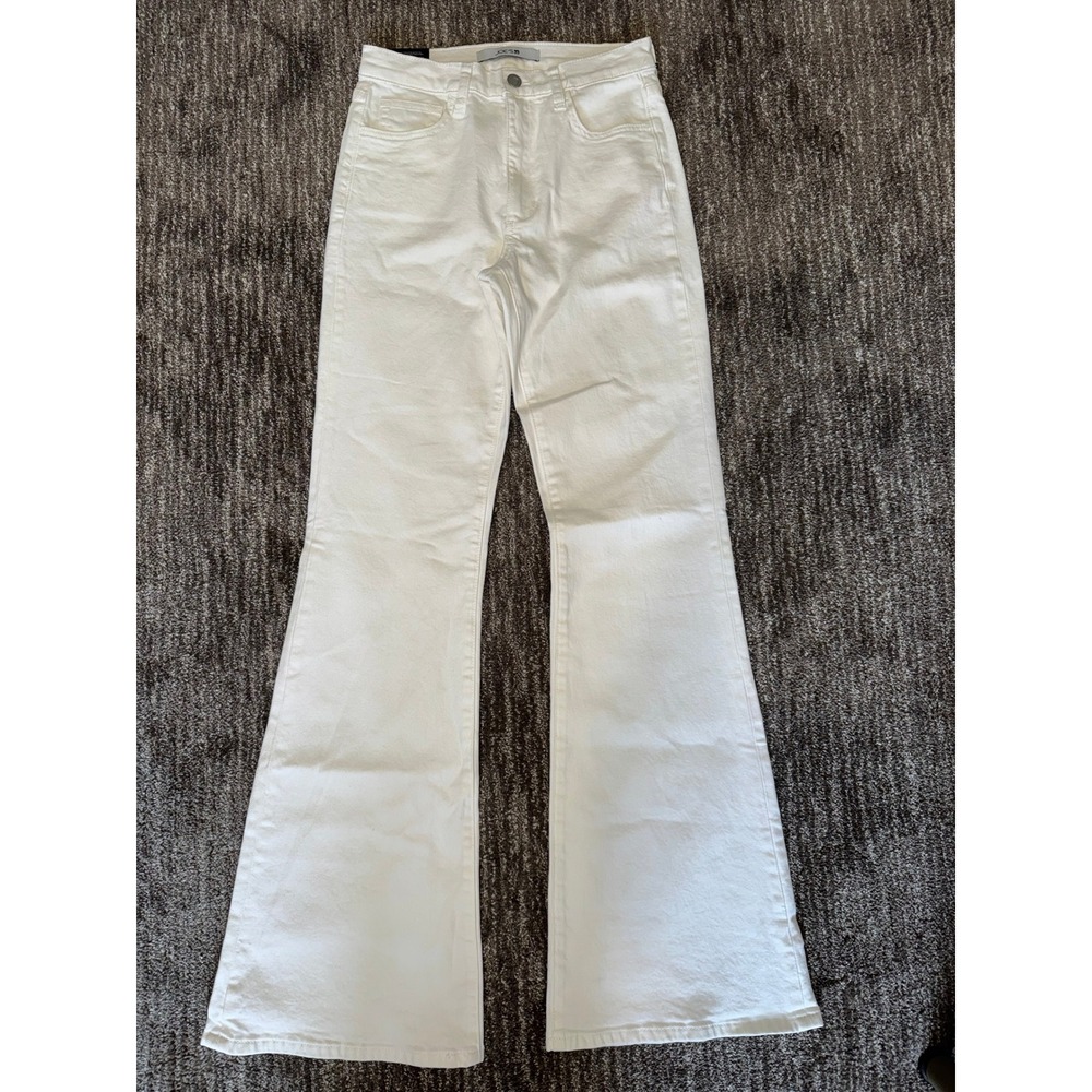 Joe's Jeans High Rise Flare Womens 26 White NWT Stretch Denim Trousers‎ Western